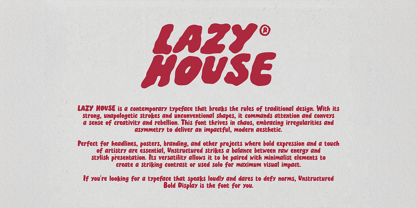 ATP Lazy House Font Poster 7