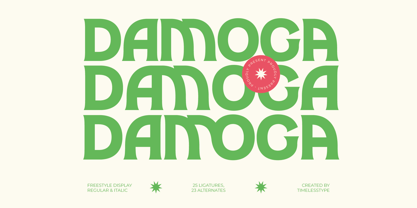 Damoga Font Poster 1