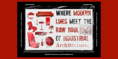 Mono Cremanio Font Poster 11