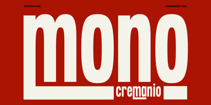 Mono Cremanio Font Poster 1