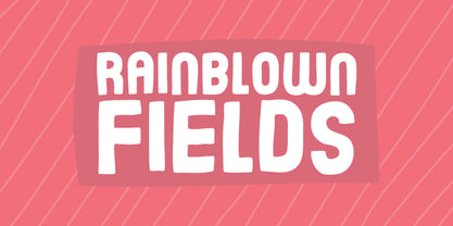 Rainblown Fields Font Poster 1