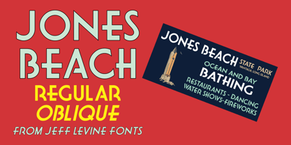 Jones Beach JNL Font Poster 1