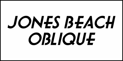 Jones Beach JNL Font Poster 4