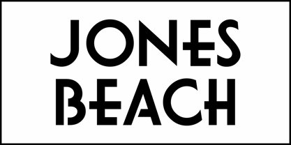 Jones Beach JNL Font Poster 2