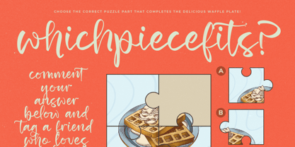 Fluffy Batter Font Poster 5