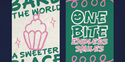 Chunks Notes Font Poster 3