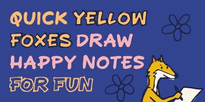 Chunks Notes Font Poster 2