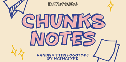 Chunks Notes Font Poster 1
