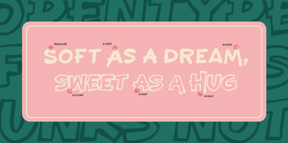 Chunks Notes Font Poster 8
