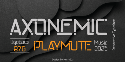 Axonemic Font Poster 1