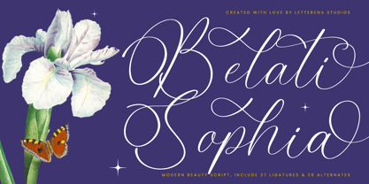Belati Sophia Font Poster 1