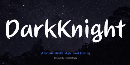 Dark Knight Font Poster 1