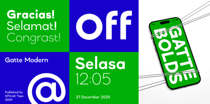 Gatte Modern Variable Font Poster 4