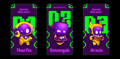Robix Game Font Poster 7