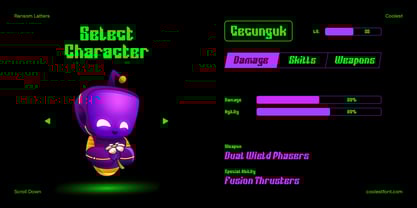 Robix Game Font Poster 4