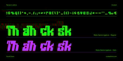 Robix Game Font Poster 11