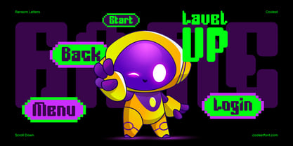 Robix Game Font Poster 2