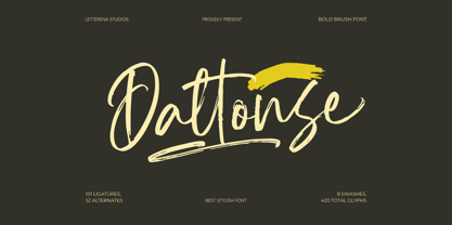 Daltonse Font Poster 1