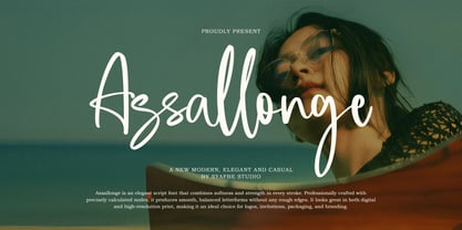 Assallonge Font Poster 1
