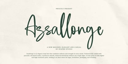 Assallonge Font Poster 14