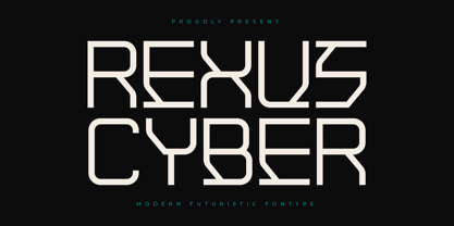 Rexus Cyber Font Poster 1