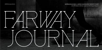 Farway Journal Font Poster 1