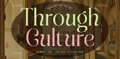Through Culture Font Poster 1