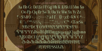 Through Culture Font Poster 15