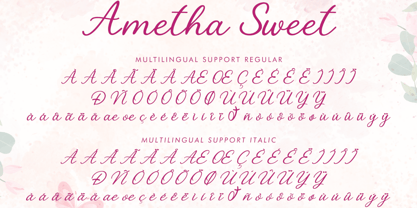 Ametha Sweet Font Poster 8