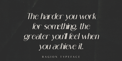 Ragion Font Poster 6