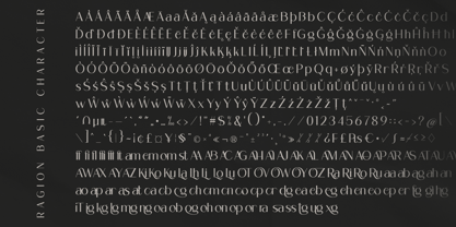 Ragion Font Poster 10