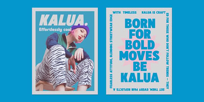 Kalua Font Poster 11