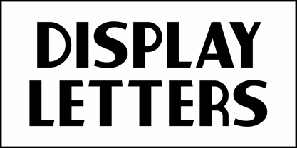 Display Letters JNL Font Poster 2