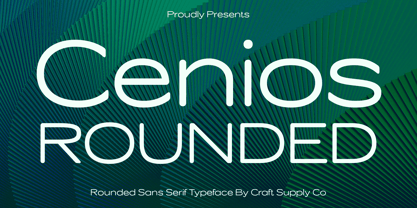 Cenios Rounded Font Poster 1