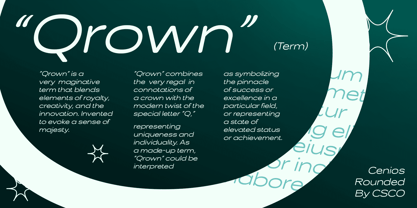 Cenios Rounded Font Poster 4