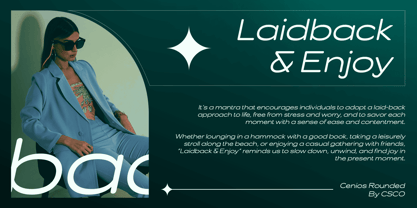 Cenios Rounded Font Poster 3