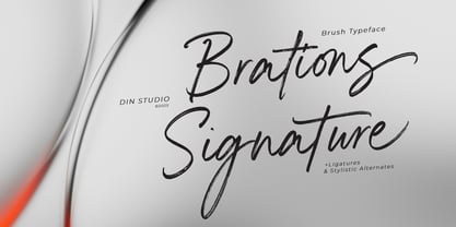 Brations Signature Font Poster 1