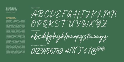 Brations Signature Font Poster 6
