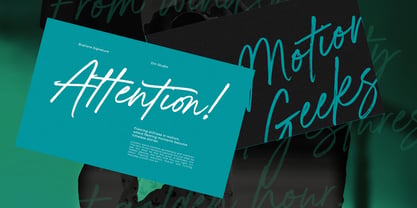 Brations Signature Font Poster 15