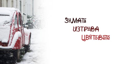 Curly Muse Cyrillic Font Poster 2