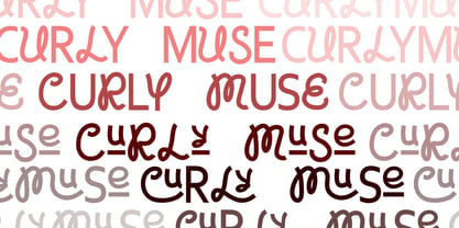 Curly Muse Cyrillic Font Poster 5