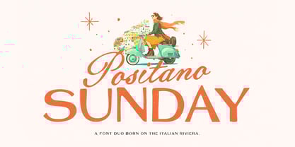 Positano Sunday Font Poster 1
