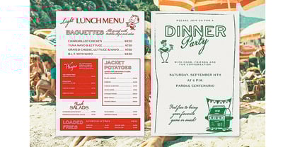 Positano Sunday Font Poster 12