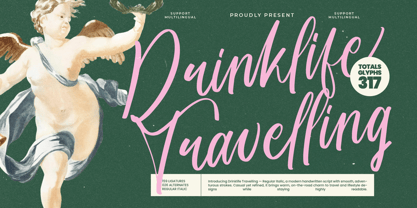 Drinklife Travelling Font Poster 1