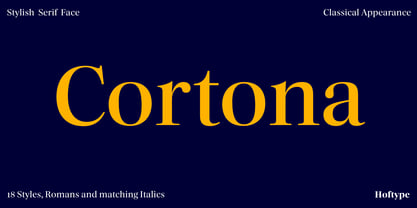 Cortona Font Poster 1