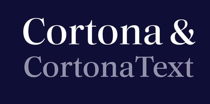 Cortona Font Poster 2