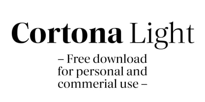 Cortona Font Poster 11