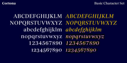 Cortona Font Poster 10