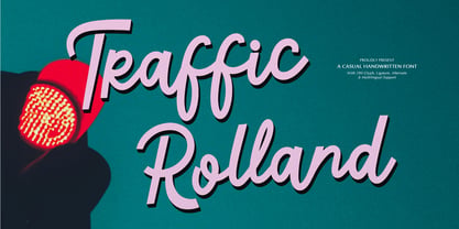 Traffic Rolland Font Poster 1