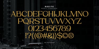 Roxite Font Poster 9
